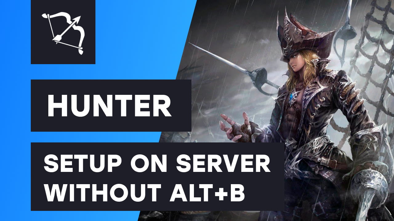 Hunter script for Adrenaline Bot - setup on server without Alt+B